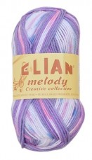 Ponožková příze Elian Melody 284 - fialová