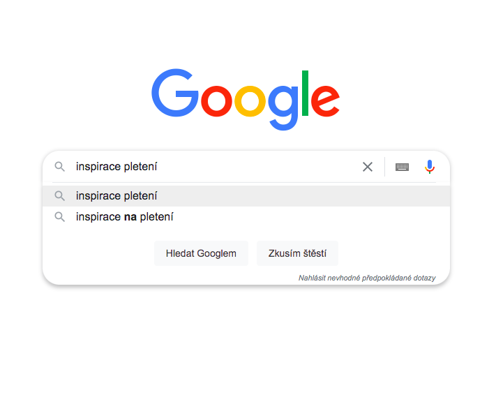 Vyhledávání návodů na Googlu