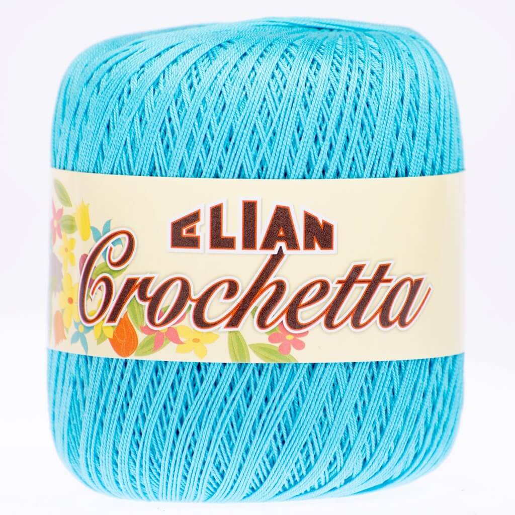 háčkovací příze elian crochetta modrá
