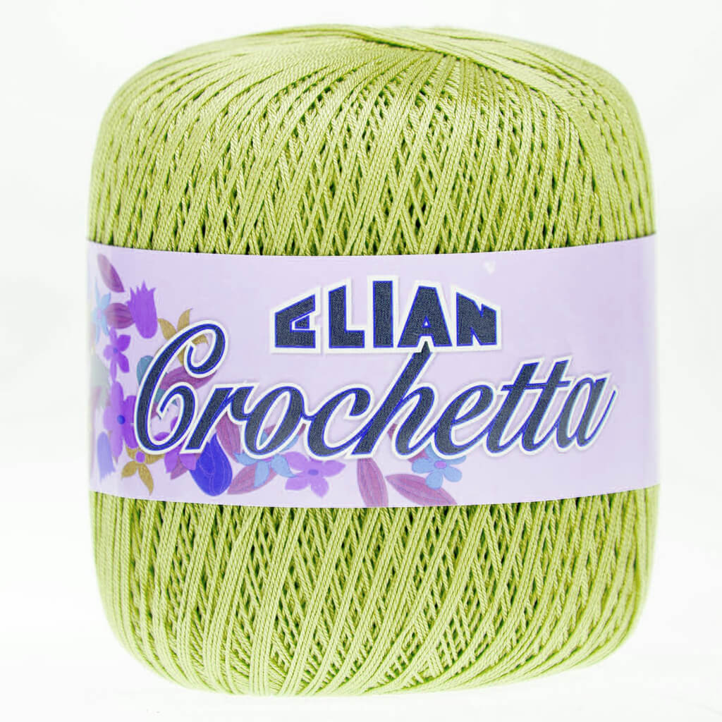 háčkovací příze elian crochetta zelená