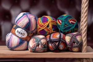 Knitting yarn Nako Vega Stripe