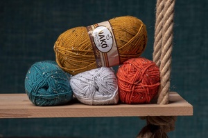 Knitting yarn Nako Super Inci Hit Tweed