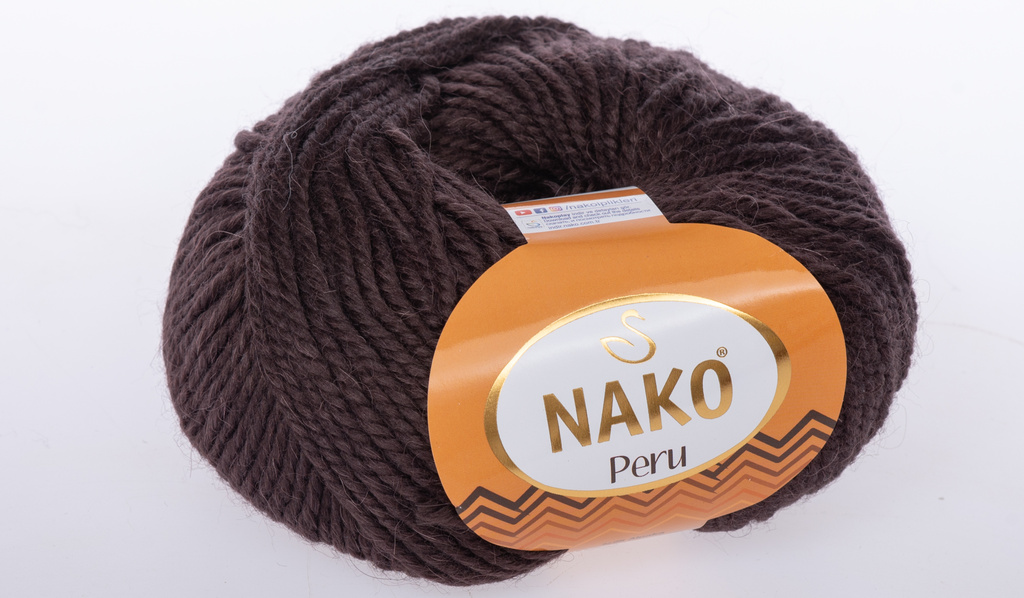 Knitting yarn Peru 6962 - brown - Nako Peru 6962