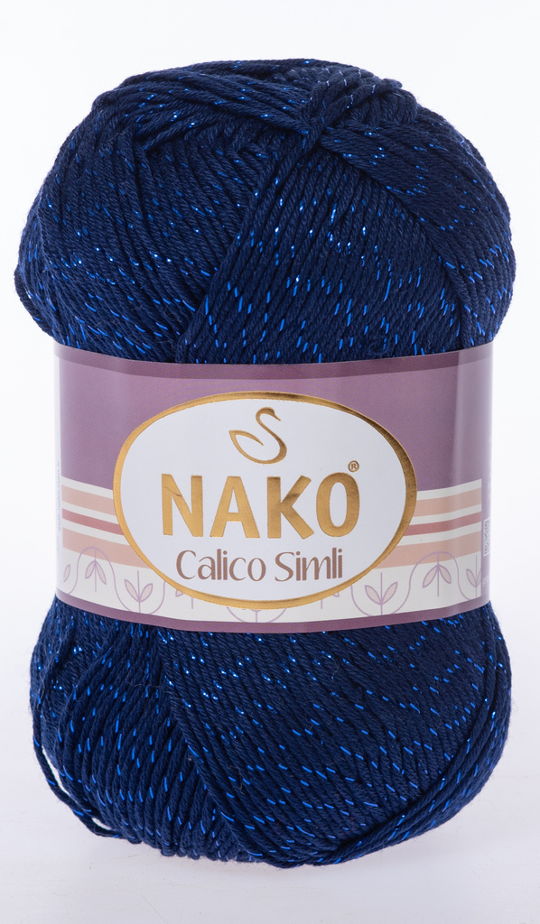 Knitting yarn Calico Simli 148 - blue - Calico Simli 148
