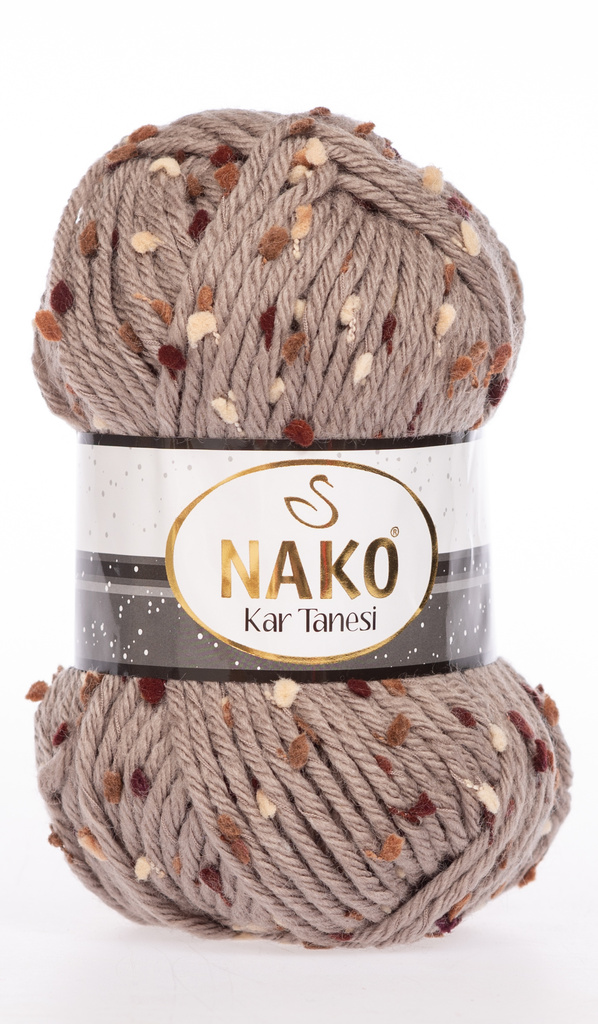 Knitting yarn Kar Tanesi 60264 - brown - knitting yarn kar tanesi 60264
