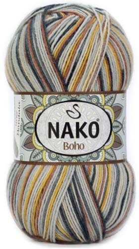 Włóczka Nako Boho 82453 - szary - Włóczka Boho 82453 - szary