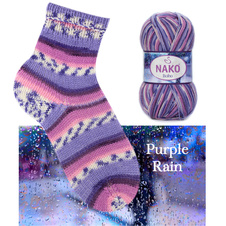 Knitting yarn Nako Boho 82456 - purple - Knitting yarn Boho 82456 - purple