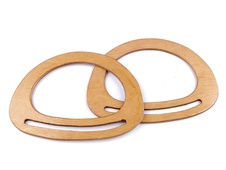 Wooden handle for bags (2pcs)  14,5 x 19,5 cm