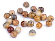 Perles minérales (5pcs) Ø8mm - agate jaune - Perles minérales (5pcs) Ø8mm - agate jaune