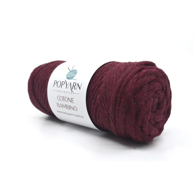 Cotone bambino B106 - bordowy, 250g 60m