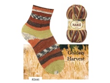 Knitting yarn Nako Boho  82441 - brown - Knitting yarn Boho 82441 - brown