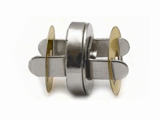 Magnetic fastening 4pcs ⌀18 mm old brass - Magnetic fastening 4pcs ⌀18 mm nickel 
