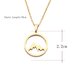 Necklace Mountains 1 - silver