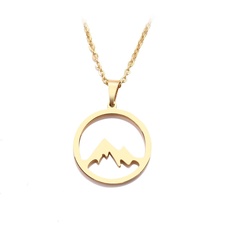 Náhrdelník Hory 1 - zlatý - náhrdelník hory zlatý 