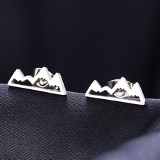 Boucles d'oreilles de montagne 2 - en argent - Boucles d'oreilles montagnes