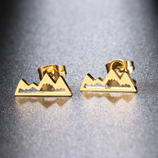 Boucles d'oreilles de montagne 2 - d'or - Boucles d'oreilles montagnes