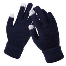 zimní rukavice na mobil barva indigo