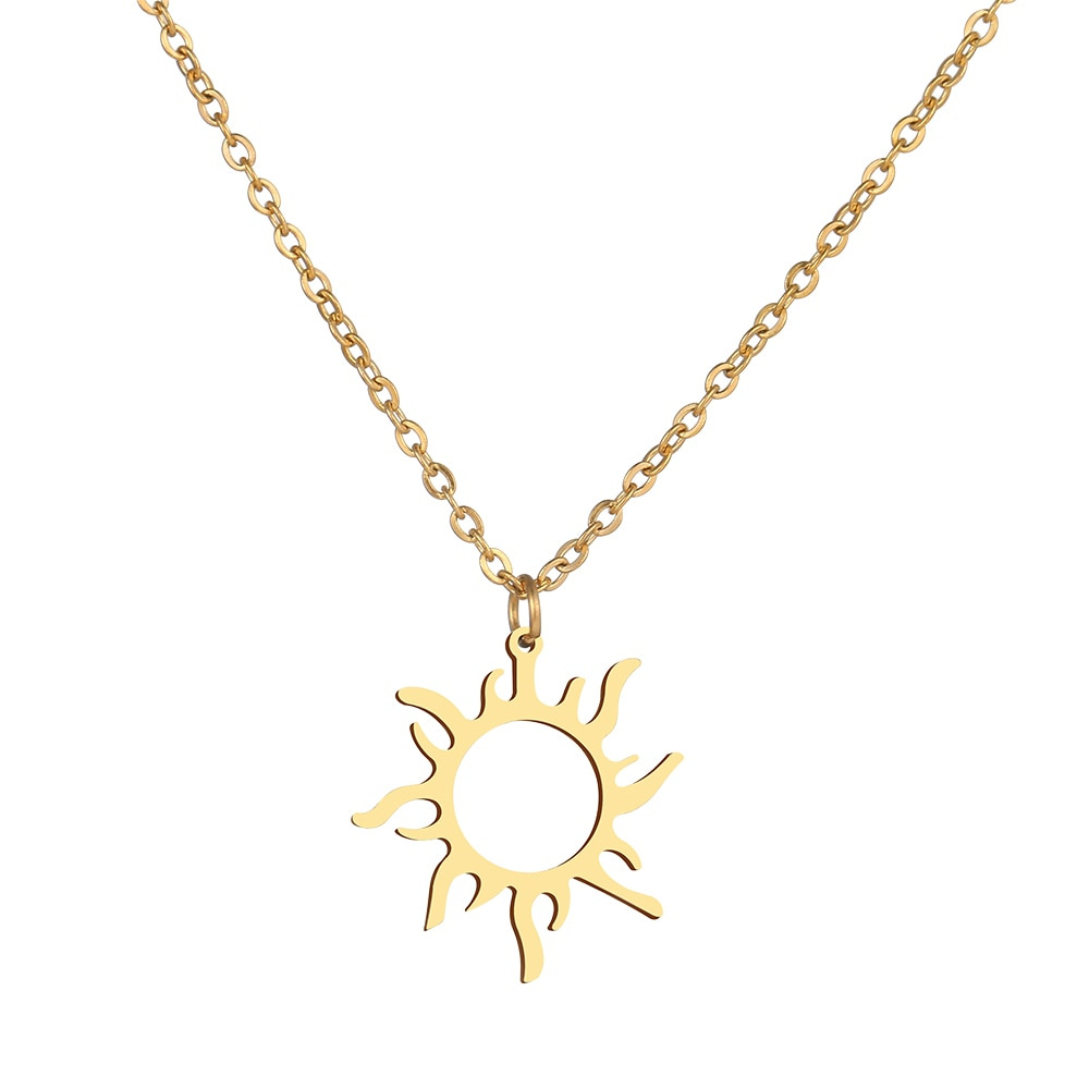 Necklace sun - gold - Necklace sun