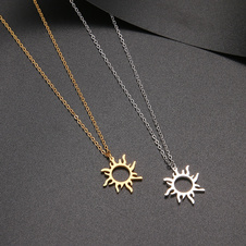 Náhrdelník slunce - zlatý - náhrdelnik slunce