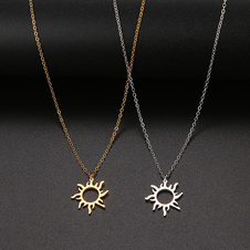 Necklace sun - silver - Necklace sun