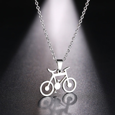 Halskette Fahrrad - Silber - Halskette fahrrad