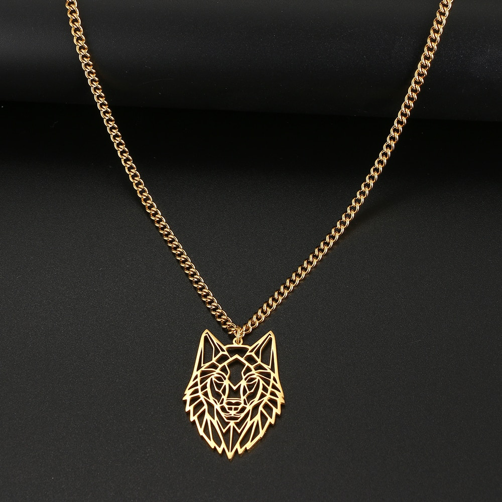 Wolf gold chain cheap