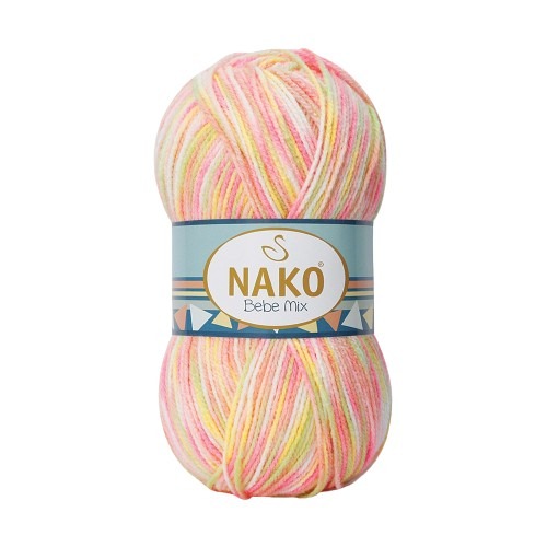 Strickgarn Nako Bebe Mix 87095 - pink mélange