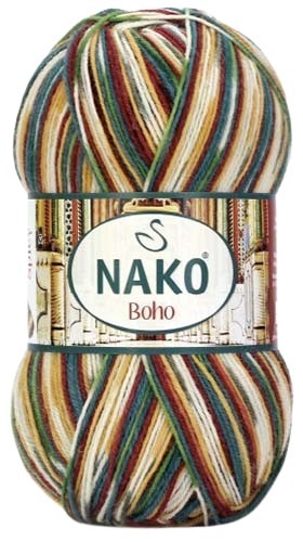 Knitting yarn Nako Boho  82442 - brown