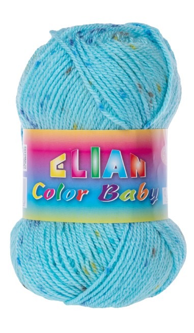 Pletacia priadza Color Baby - 138 modrá