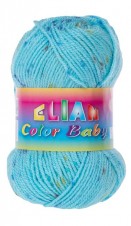 Pletací příze Elian Color Baby - 138 modrá