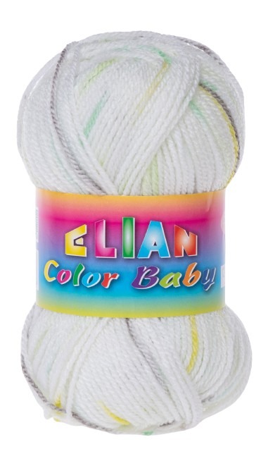 Pletací příze Elian Color Baby - 332 zelená