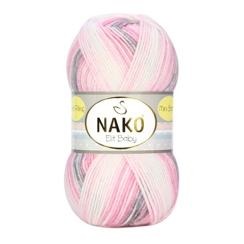 Knitting yarn Nako Elit Baby 32419 - pink 