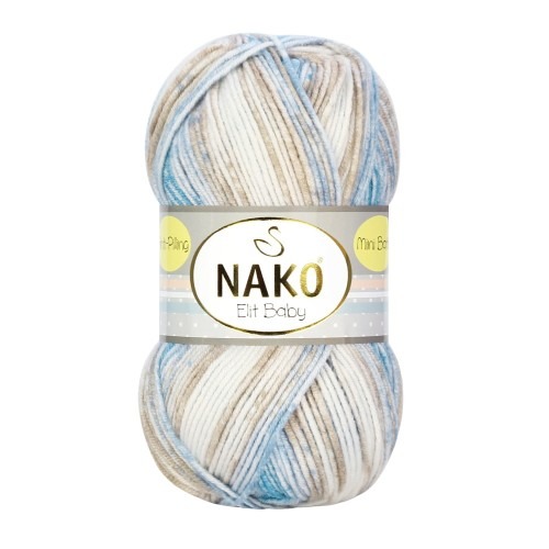 Knitting yarn Nako Elit Baby 32421 - brown