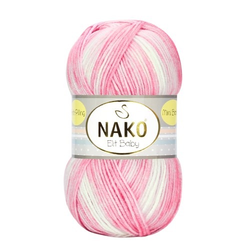 Knitting yarn Nako Elit Baby 32454 - pink 