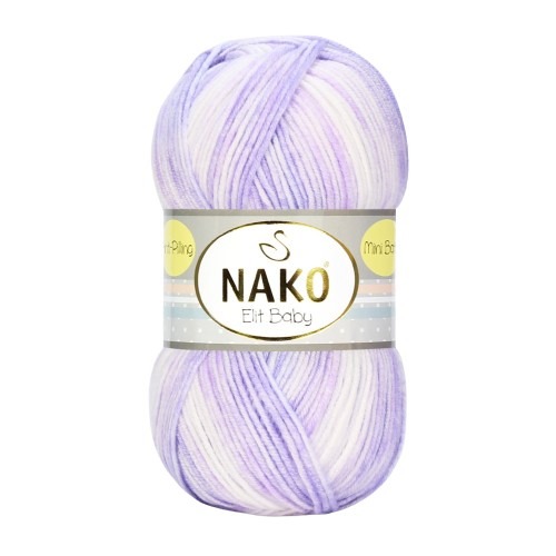 Knitting yarn Nako Elit Baby 32460 - purple