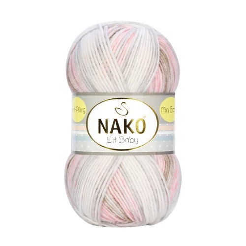 Knitting yarn Nako Elit Baby 32463 - grey