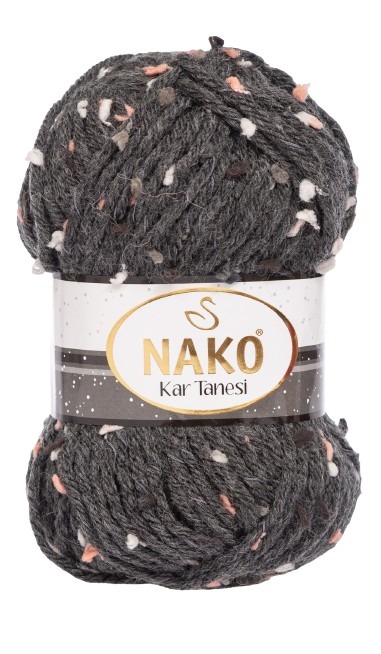Strickgarn Kar Tanesi 60258 - schwarz - Nako Kar Tanesi 60258