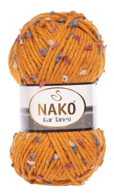 Knitting yarn Kar Tanesi 60267 - brown - Nako Kar Tanesi 60267