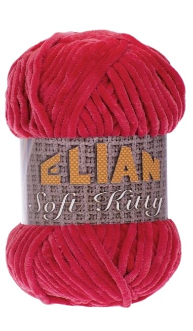 Příze Elian Soft Kitty 97437 - červená