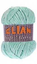 Pletací příze Elian Soft Kitty 97438 - zelená