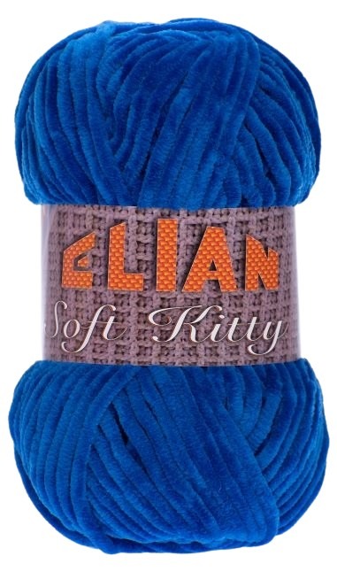 Pletací příze Elian Soft Kitty 97443 - modrá