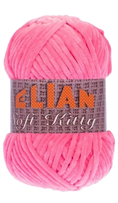 Pletací příze Elian Soft Kitty 97444 - růžová