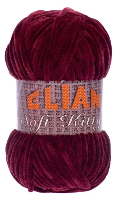 Příze Elian Soft Kitty 97447 - vínová