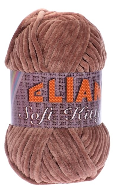 Pletací příze Elian Soft Kitty 97450 - hnědá