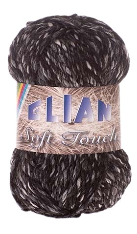 Knitting yarn Soft Touch 605 - black