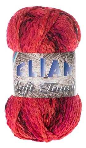 Příze  Elian Soft Touch 7256 - červená