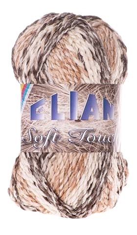 Knitting yarn Soft Touch 7309 - brown
