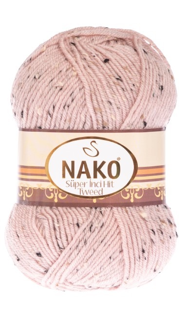Strickgarn Super Inci Hit Tweed 10569 - rosa - Nako Super Inci Hit Tweed 10569