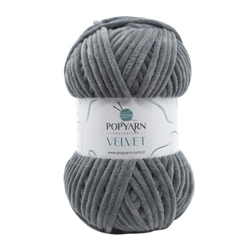 Žinylková příze Velvet B010 - šedá