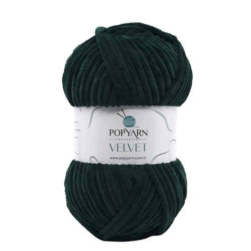 Knitting yarn Velvet B014 - green
